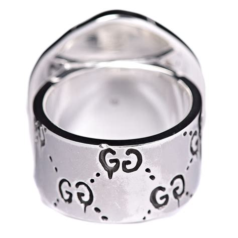 gucci skill ring|Gucci Ghost Silver Ring .